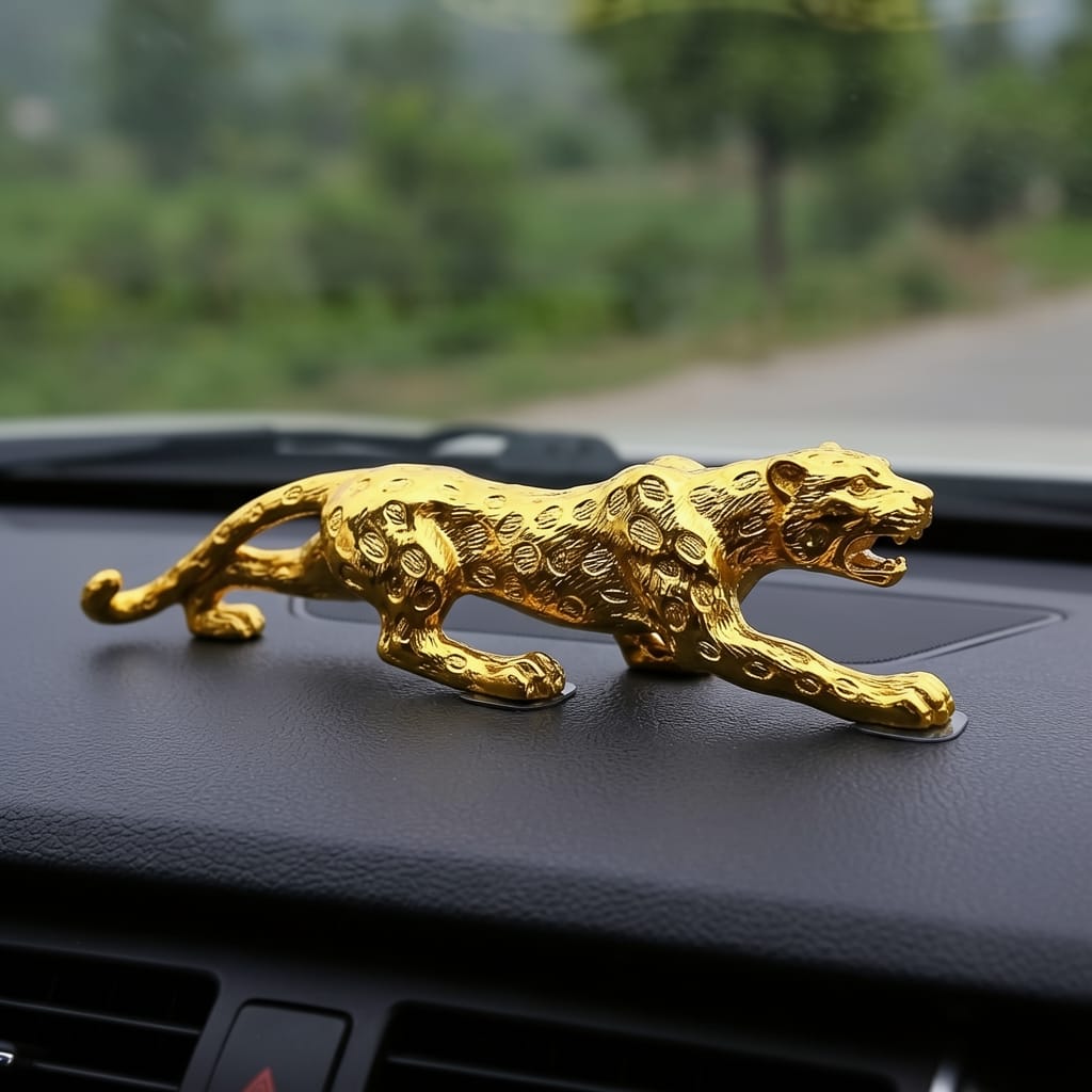 The Golden Jaguar - Car Dashboard Ornaments
