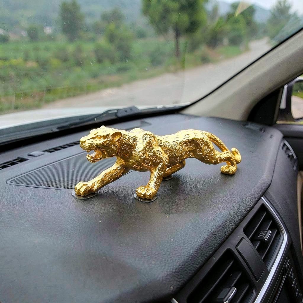 The Golden Jaguar - Car Dashboard Ornaments