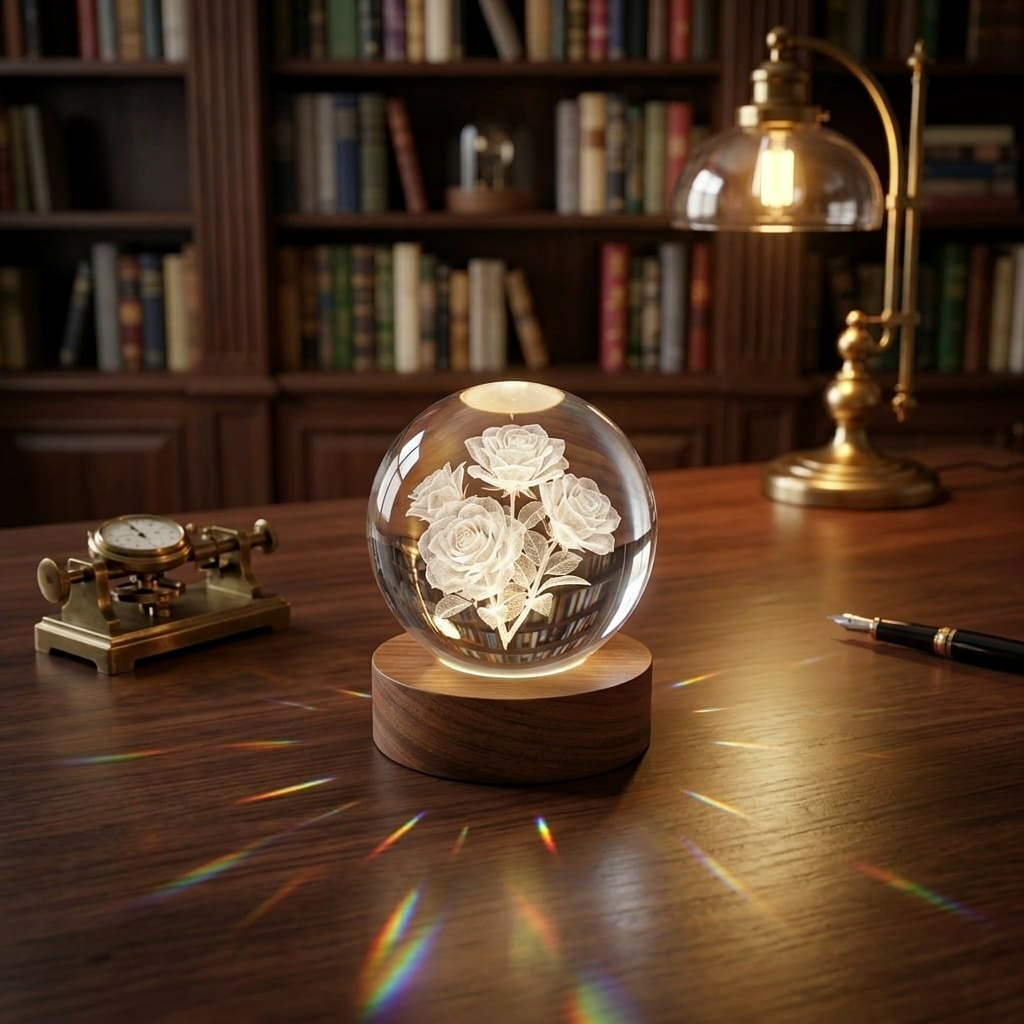 3D Crystal Ball Lamp