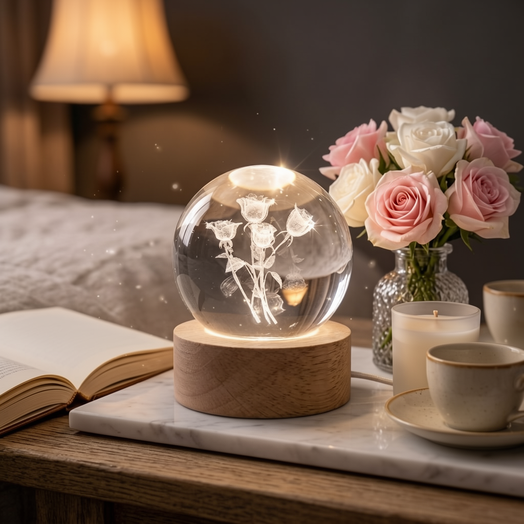3D Crystal Ball Lamp