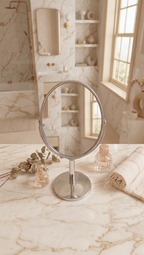 Double Sided Oval Shape Mirror