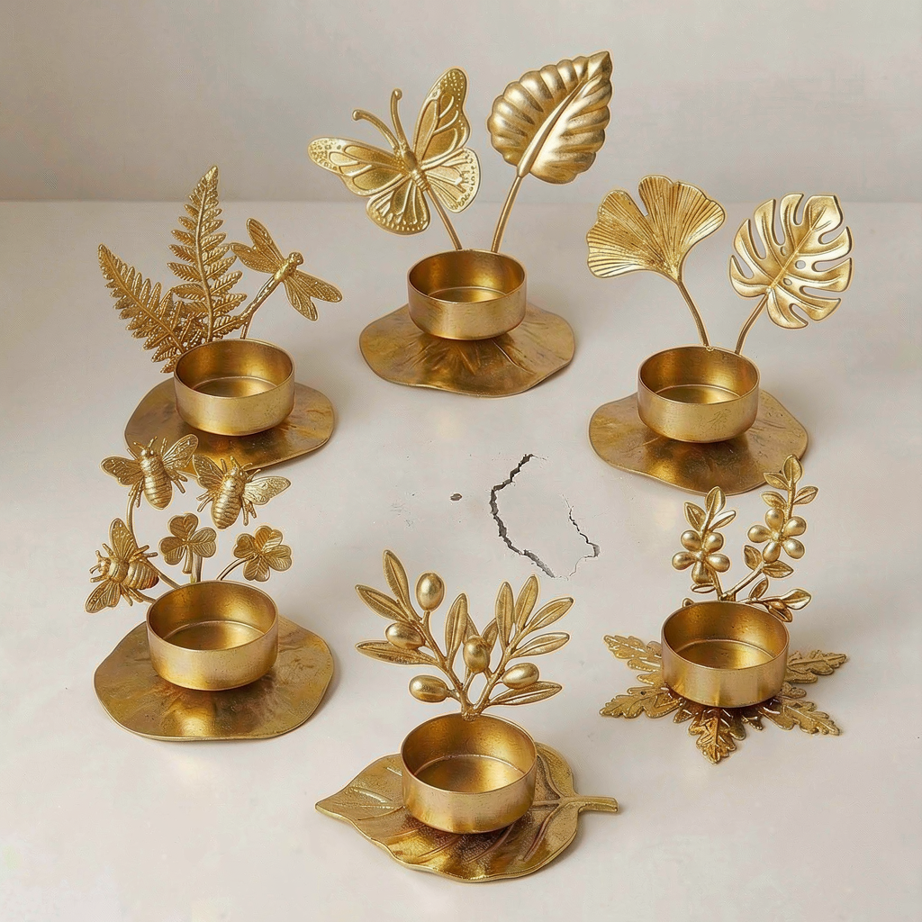 Butterfly Tray and Candle Jar holder 2pc