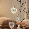 hanging glass heart ornaments 3PC limited Stock