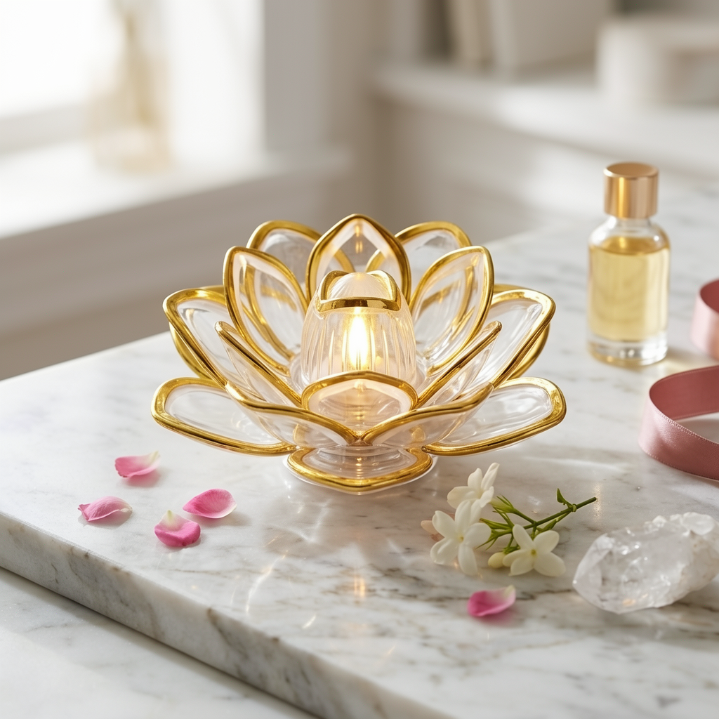 LED Electronic Candles Lotus Lamp