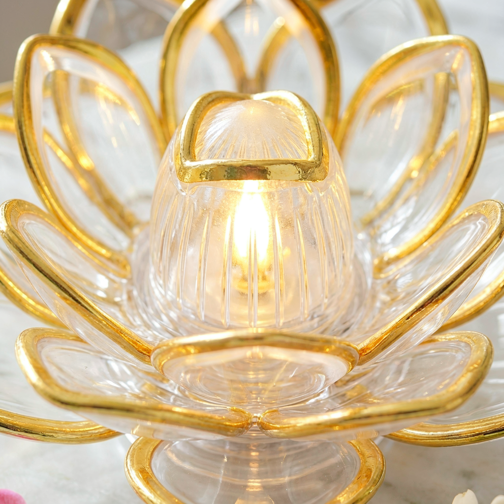 LED Electronic Candles Lotus Lamp