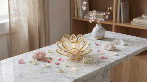 LED Electronic Candles Lotus Lamp